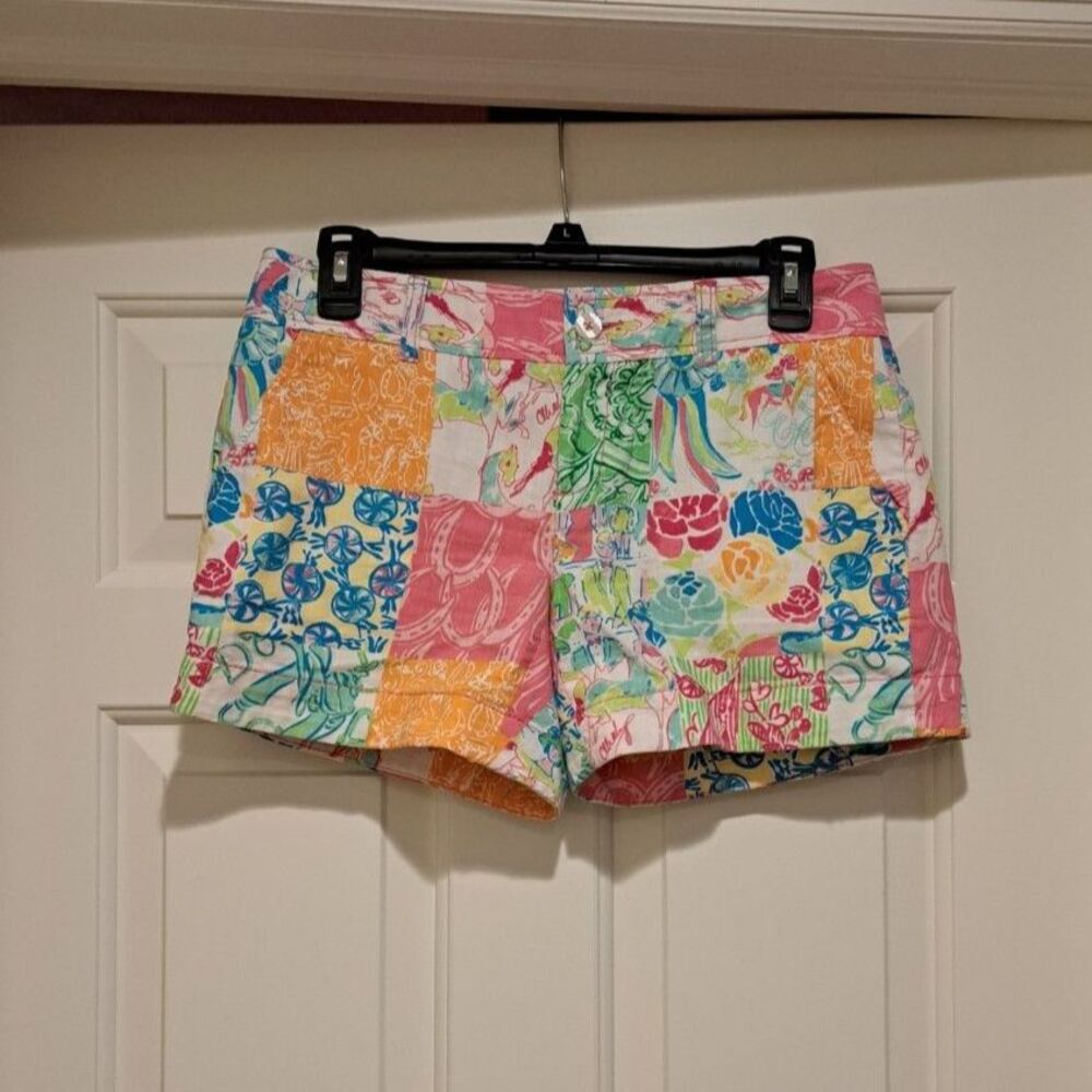 Lilly Pulitzer Originals Carson’s Grandstand Patch Derby Vintage Shorts Size 2